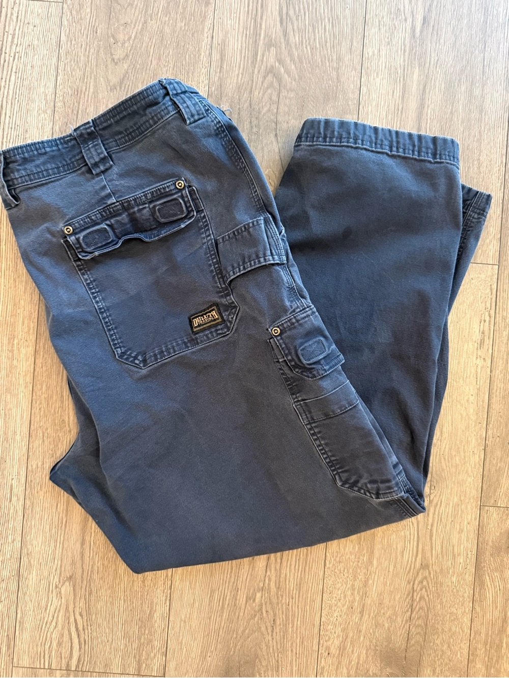 Duluth Trading Flex Fire Hose Blue Cargo Men’s 46x32 Standard Fit Pants